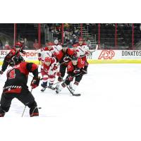 Allen Americans battle the Cincinnati Cyclones