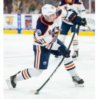 Forward Cameron Hebig with the Bakersfield Condors