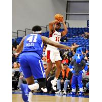 Malik Newman of the Canton Charge takes a shot against the Delaware Blue Coats