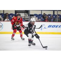 Vancouver Giants centre Justin Sourdif against the Portland Winterhawks