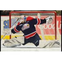 Saginaw Spirit goaltender Tristian Lennox