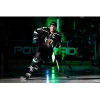 Utah Grizzlies defenseman Taylor Richart enters the ice