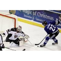 Vancouver Giants goaltender David Tendeck vs. the Victoria Royals