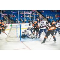 Fort Wayne Komets test Tulsa Oilers goaltender Devin Williams