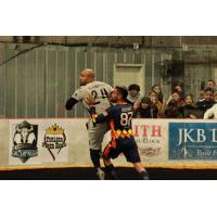 Alex Caceres of the Tacoma Stars (right) vs. Ivan Campos of the Turlock Cal Express