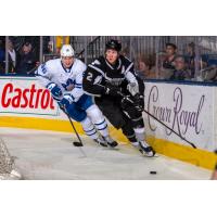 Niko Mikkola of the San Antonio Rampage vs. the Toronto Marlies