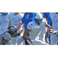 Wide receiver Khari Kimbrough with Mayville State University