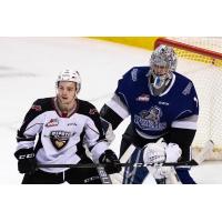 Victoria Royals goaltender Shane Farkas vs. the Vancouver Giants