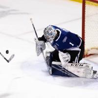 Victoria Royals goaltender Shane Farkas