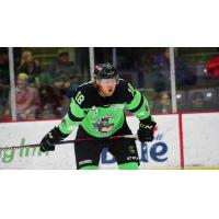 Forward Anton Lennartsson with the Elmira Enforcers
