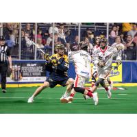 Matt Dunn of the Georgia Swarm looks to pass against the Philadelphia Wings
