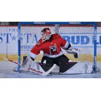 Goaltender Evan Cormier with the Adirondack Thunder