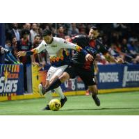 Tacoma Stars midfielder Lamar Neagle (left) vs. the Ontario Fury