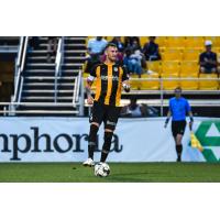 Defender Taylor Mueller with the Charleston Battery