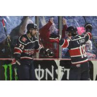 Macon Mayhem celebrate a goal