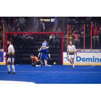 Kansas City Comets celebrate a goal against the Tacoma Stars