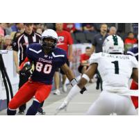 Sioux Falls Storm wide receiver Brandon Sheperd vs. the Green Bay Blizzard