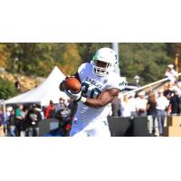 Running back Juwan Lewis with Eastern Michigan University