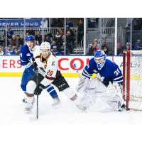 Cleveland Monsters center Justin Scott vs. the Toronto Marlies