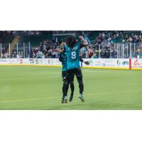 St. Louis Ambush celebrate vs. the Kansas City Comets