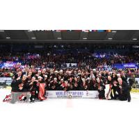 Canada celebrates the 2020 IIHF World Junior championship