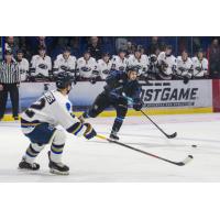 Defenseman Caleb Price with the Lincoln Stars