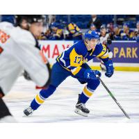 Forward Eric Florchuk with the Saskatoon Blades