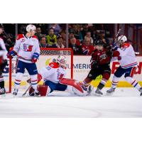 Vancouver Giants left wing Jackson Shepard vs. the  Spokane Chiefs
