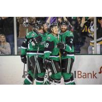 Texas Stars celebrate after a goal