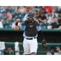 Hickory Crawdads catcher Sam Huff