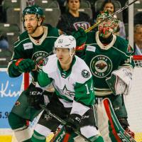 Texas Stars forward Joel Kiviranta vs. the Iowa Wild