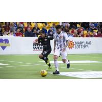 Lucas Roque (right) in his return with the Baltimore Blast vs. Soles de Sonora