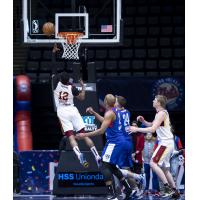 Canton Charge guard Muhammad-Ali Abdur-Rahkman goes up against the Long Island Nets