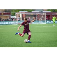 Center back Jalen Crisler with Detroit City FC