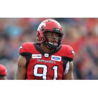 Calgary Stampeders defensive lineman Mike Rose