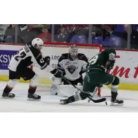 Vancouver Giants goaltender David Tendeck vs. the Everett Silvertips