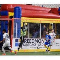 Harrisburg Heat goalkeeper William Banahene makes a save