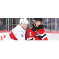 Binghamton Devils center Brett Seney vs. the Laval Rocket