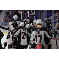 Vancouver Giants celebrate an overtime win