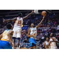 Canton Charge guard/forward Sir'Dominic Pointer defends against the Fort Wayne Mad Ants