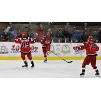 Port Huron Prowlers celebrate a goal