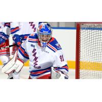 Kitchener Rangers goaltender Lucas Pfeil