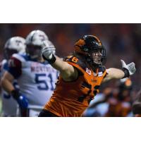 Defensive tackle David Menard with the BC Lions