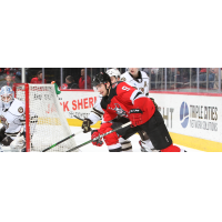 Binghamton Devils center Michael McLeod vs. the Hershey Bears