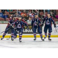 Tulsa Oilers on the ice