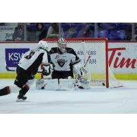 Vancouver Giants goaltender David Tendeck vs. the Victoria Royals