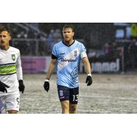 Forward Madison center back Connor Tobin