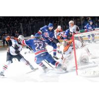 Lehigh Valley Phantoms goaltender Alex Lyon vs. the Rochester Americans