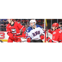 Binghamton Devils center Nate Schnarr vs. the Charlotte Checkers