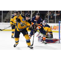 Atlanta Gladiators defenseman Chris Forney vs. the Greenville Swamp Rabbits